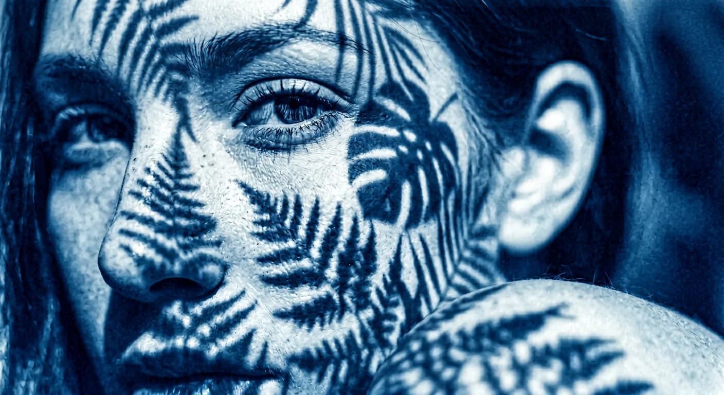 Detailed botanical shadow portrait — 4K personalized AI output