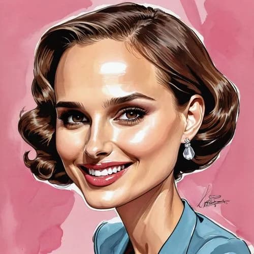 Potret karikatur Natalie Portman