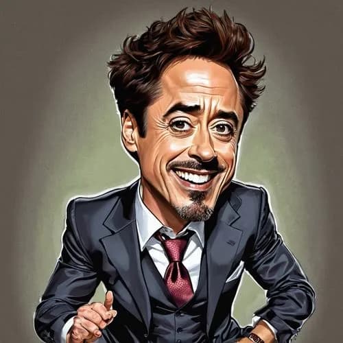 Potret karikatur Robert Downey Jr