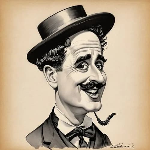 Potret karikatur Charlie Chaplin