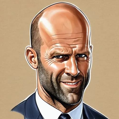 Potret karikatur Jason Statham