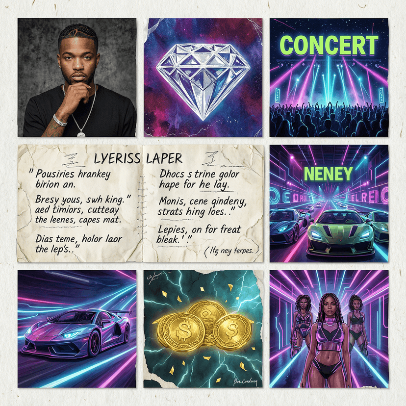 Rapper Collage - Wan 2.7 Text-to-Image